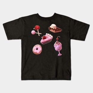 Space Food Pattern Kids T-Shirt